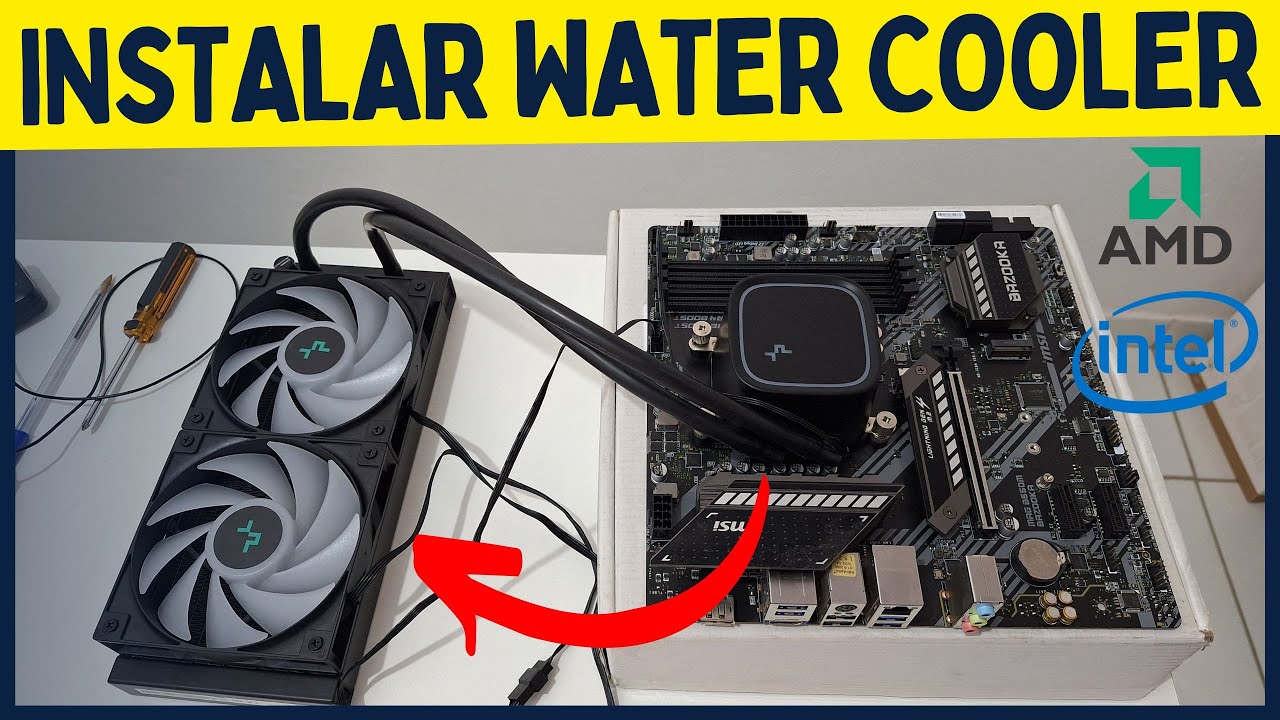 Como Instalar Water Cooler No Computador - Processador Intel e Processador AMD