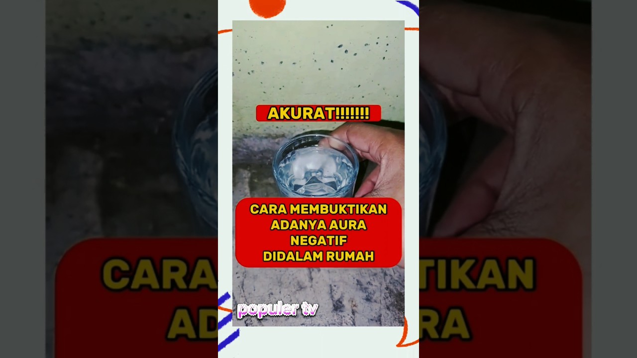 MITOS ATAU FAKTA ? cara mengetahui aura negatif didalam rumah 