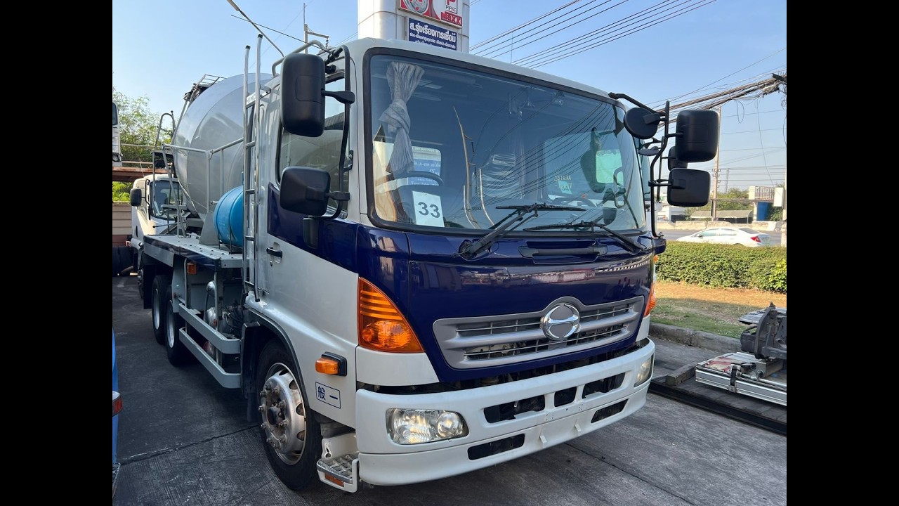 รถโม่ปูน 10 ล้อ 5 คิว HINO MEGA เครื่อง JO8E:280 แรงม้า