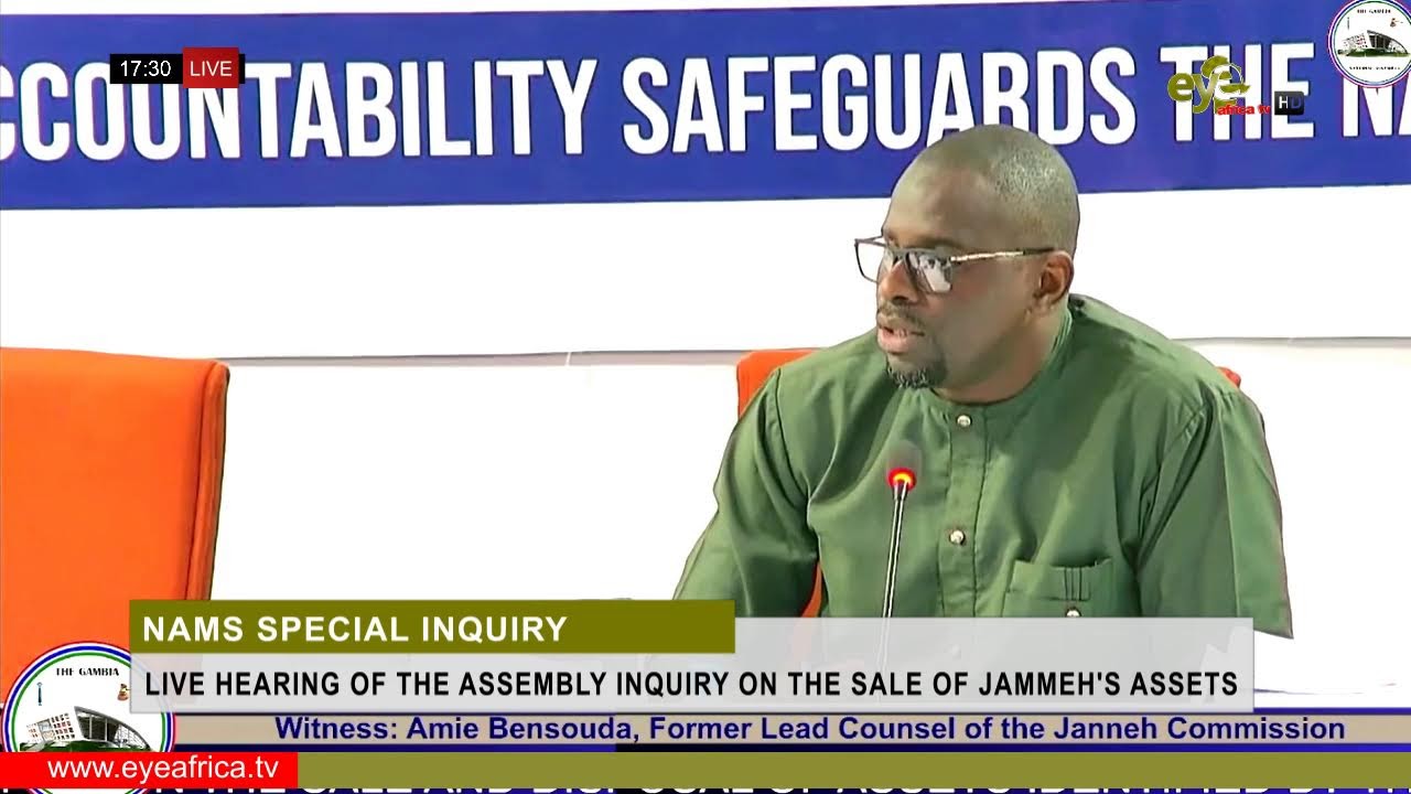 AMIE BENSOUDA : LIVE HEARING OF THE ASSEMBLY INQUIRY ON THE SALE OF JAMMEH'S ASSETS pt2