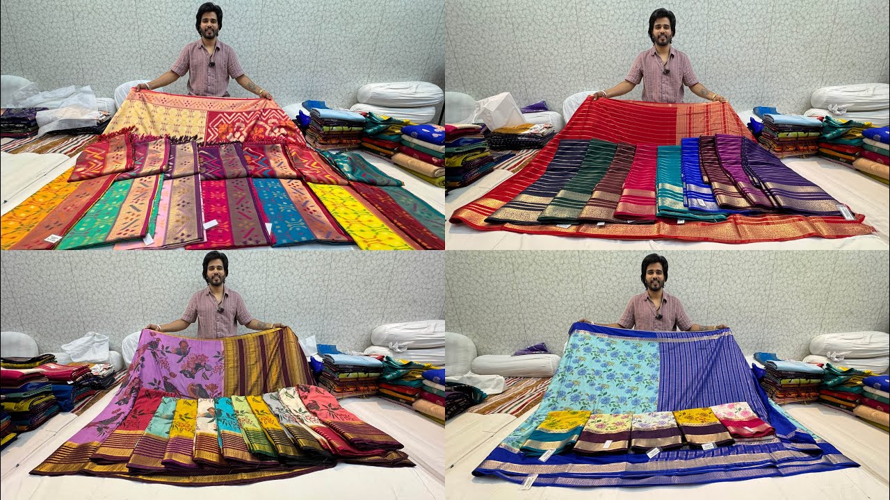 Chickpet Wholesale Saree Shops | Budget Friendly Sarees in Chickpet | Single Saree Courier Available