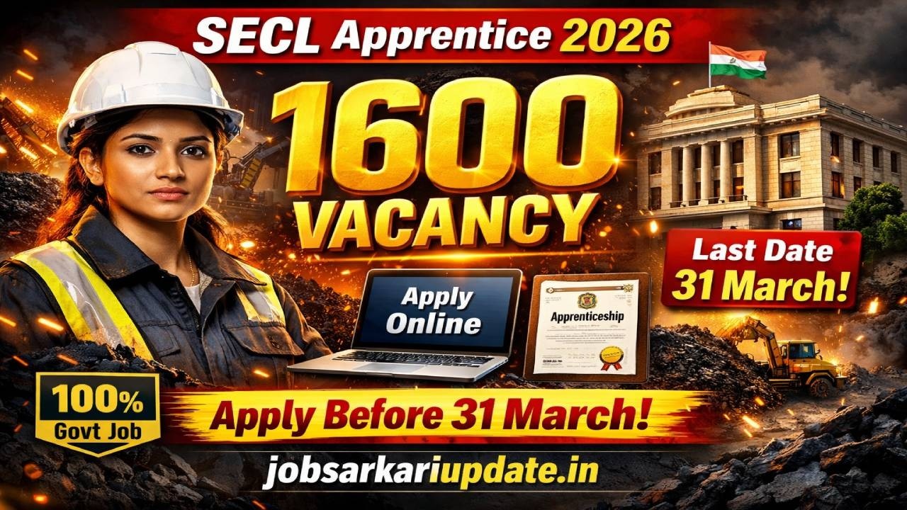 SECL Apprenticeship 2026-27 &ndash; 1600 Seats Full Details Apply Now #apprenticeships