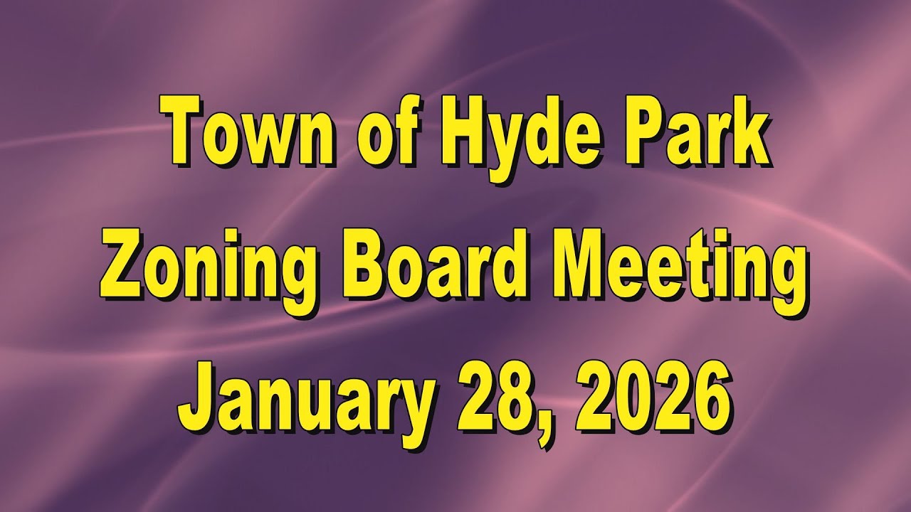 Hyde Park Zoning Board 1 28 26