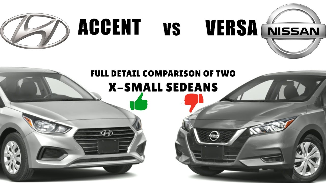 Hyundai Accent vs Nissan Versa | 2022 car comparison head to head