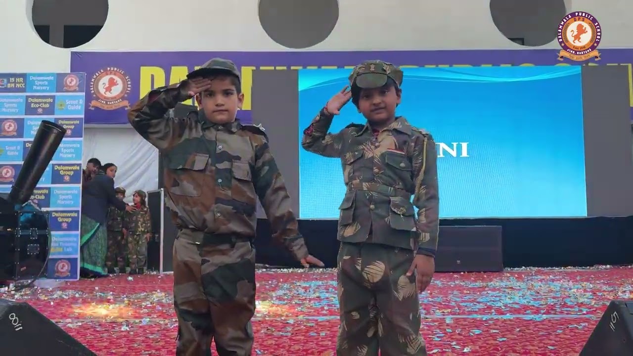 Little Stars Represent Indian Army 🇮🇳 | Annual Function Performance | Dalamwala Public School