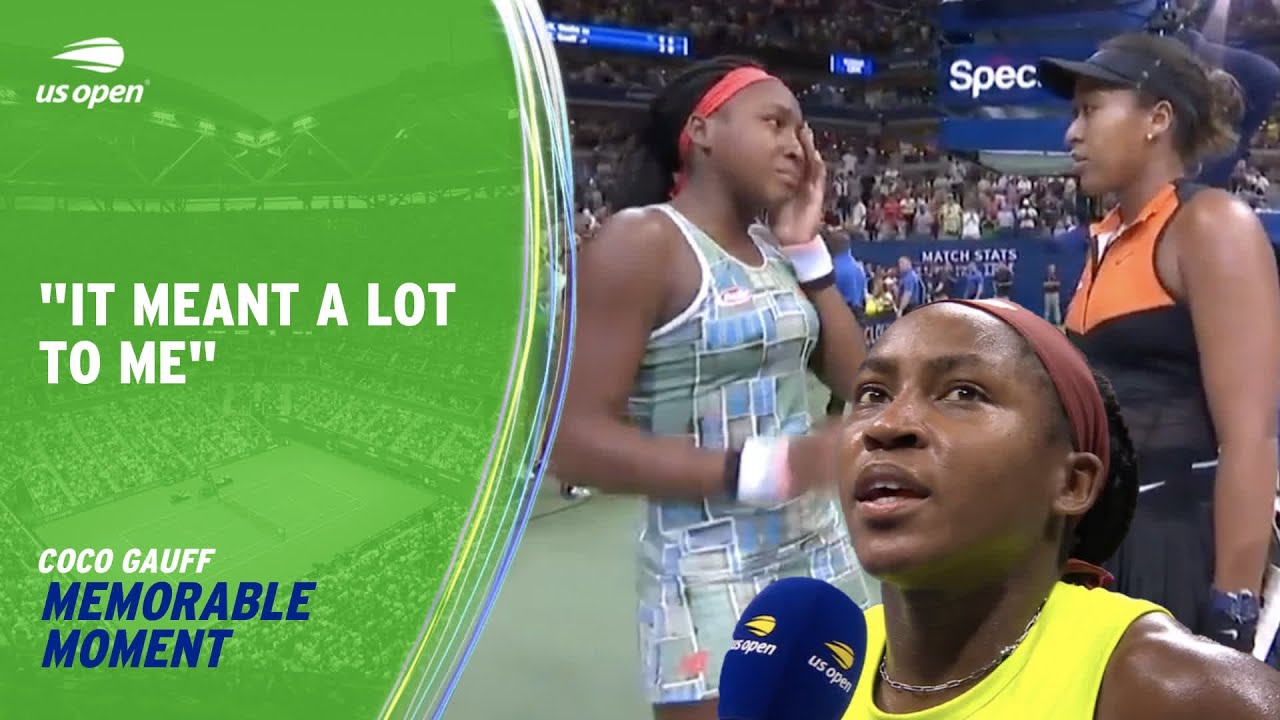 Coco Gauff Reflects on Iconic Moment with Naomi Osaka | 2023 US Open
