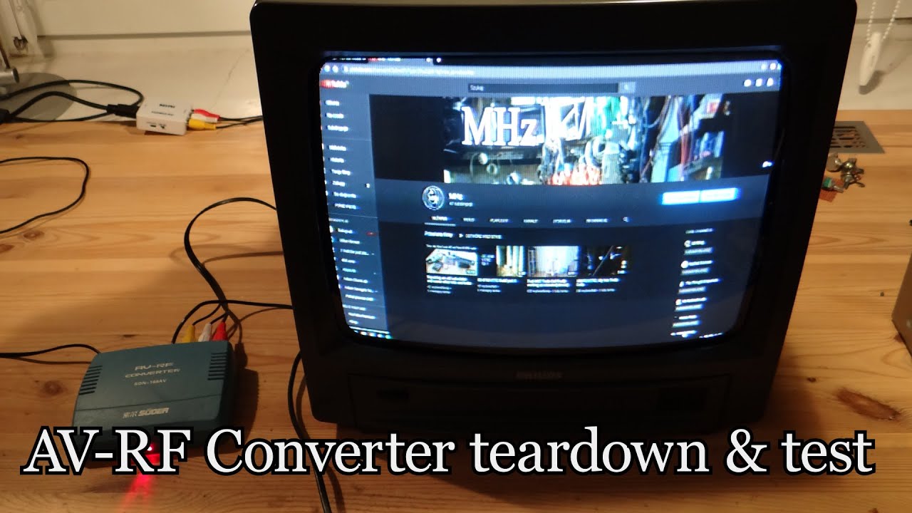 AV-RF Converter test & teardown