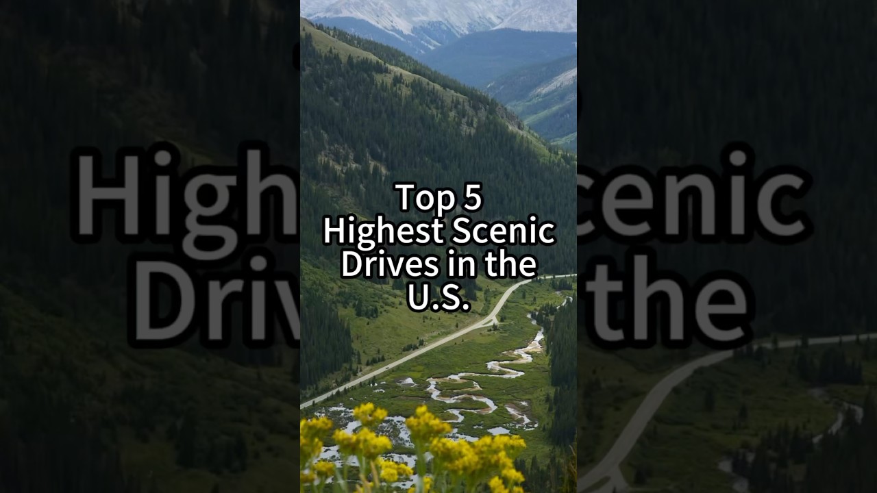 Top 5 Highest Scenic Drives in the U.S. #roadtrip #scenery