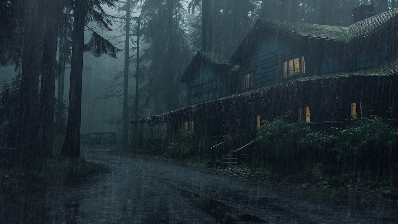 Heavy Rain Sounds in the Forest | Natural Ambience for Relaxation, Focus and Sleep in 5 Minutes