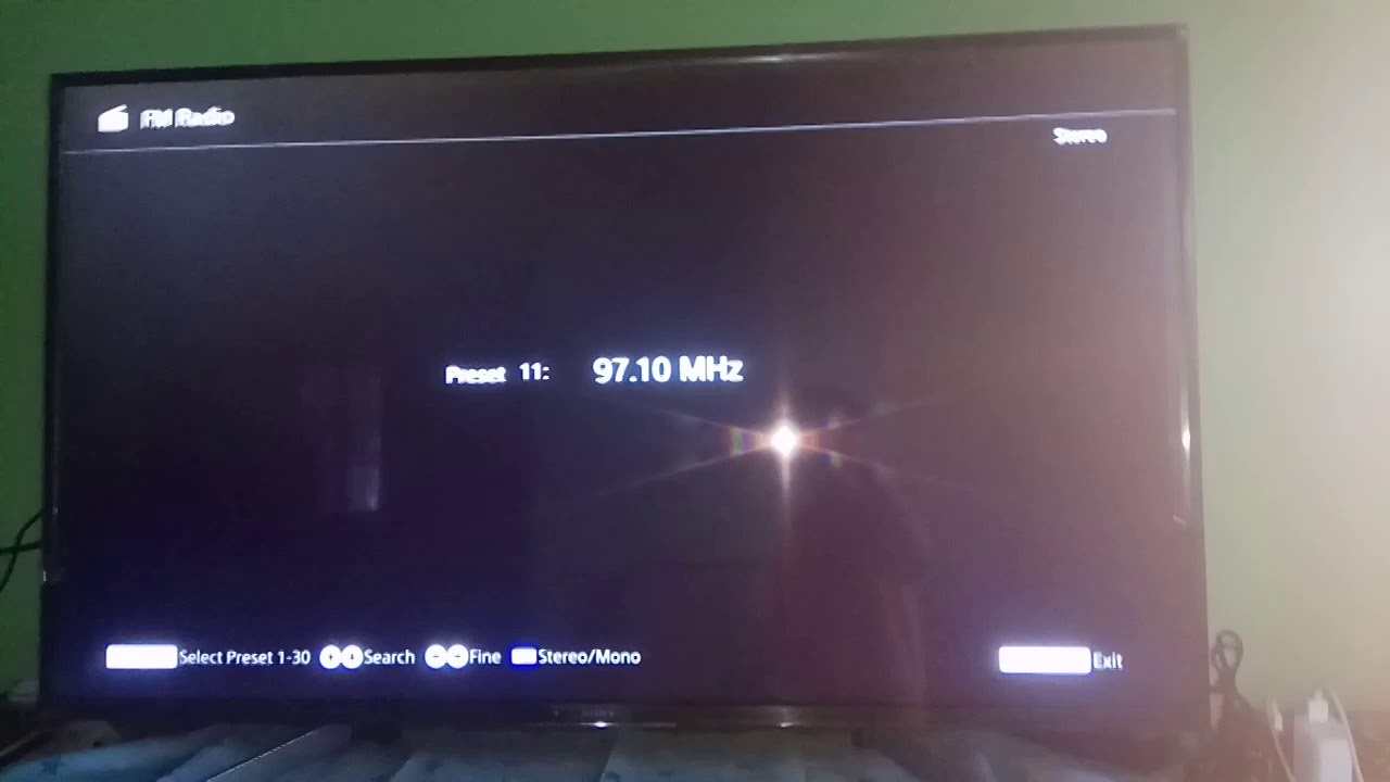 SONY BRAVIA TV: Radio FM