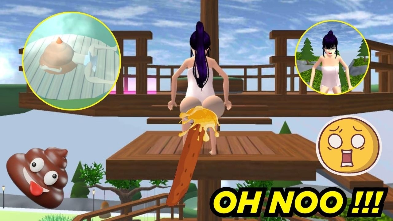 RINA EEK SAAT BERENDAM DI KOLAM AIR PANAS DI CAMPING GROUND | SAKURA SCHOOL SIMULATOR
