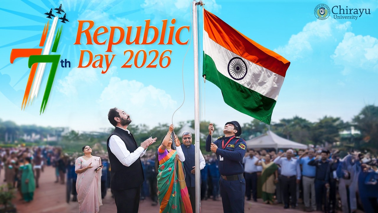 77th Republic Day Celebration at Chirayu Medical College & Hospital