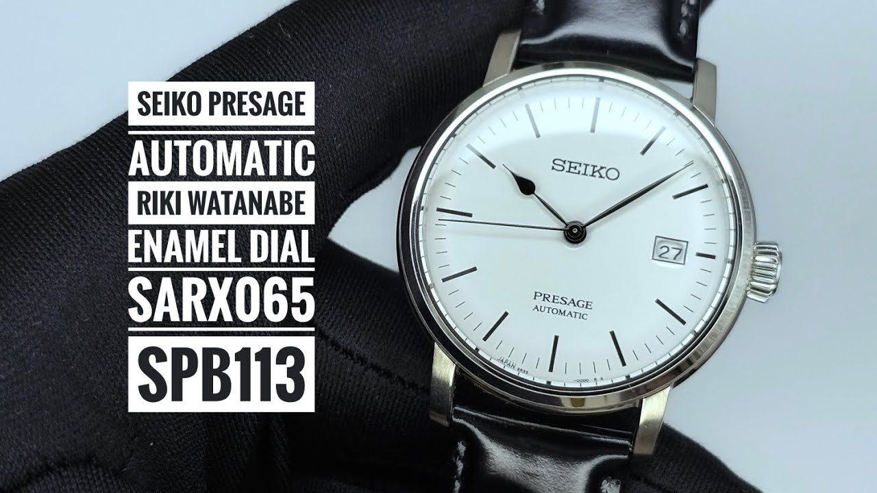 Seiko Presage Automatic Riki Watanabe Enamel Dial SARX065 SPB113