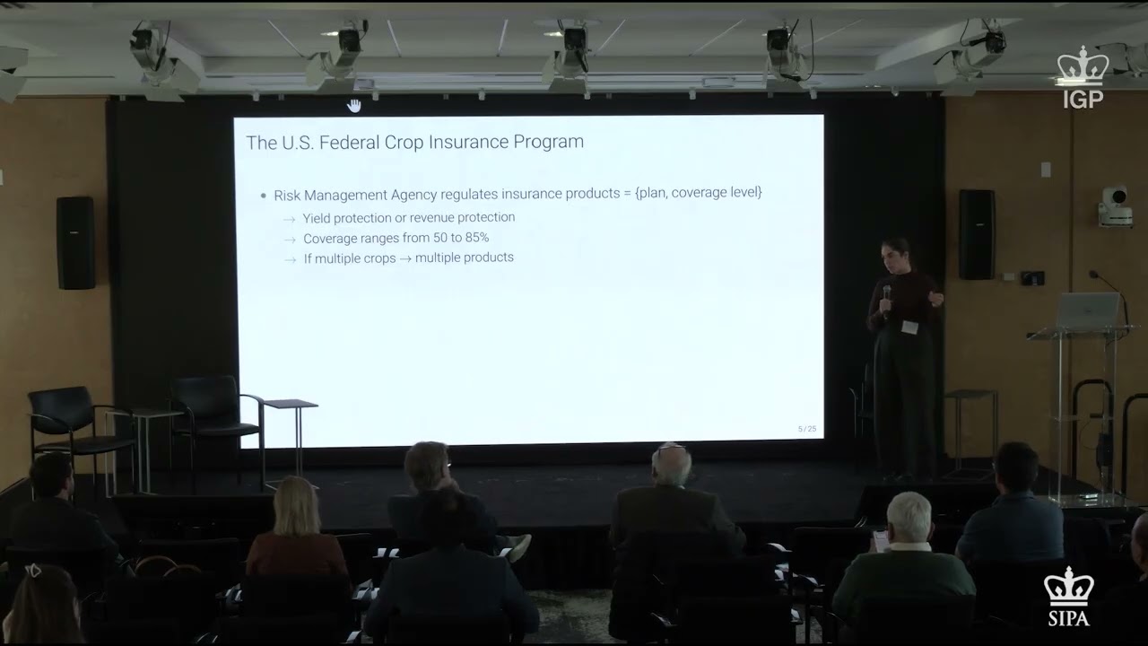 Protect or Prepare Crop Insurance and Adaptation in a Changing Climate