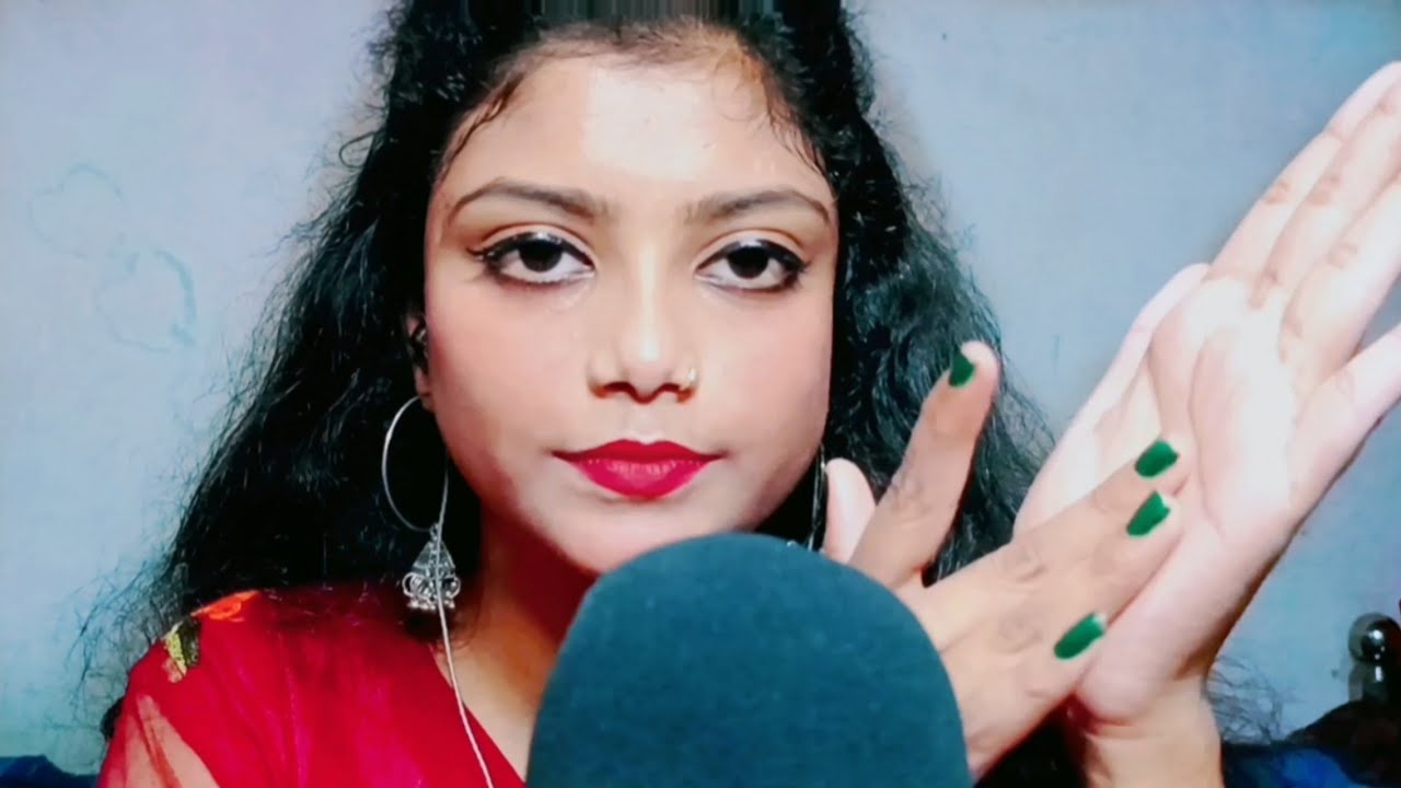ASMR Relaxing Hand sounds And Mouth sounds