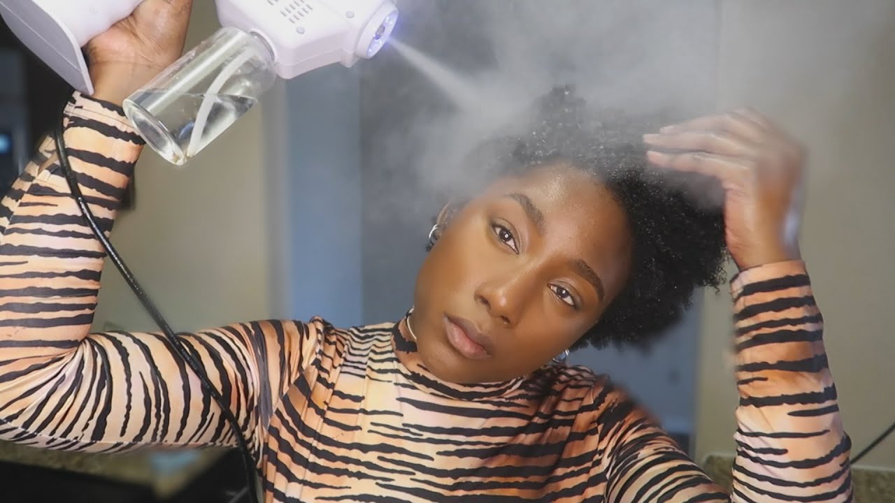 Max Hydration Hair Steaming + Creme of Nature PLEX Breakage Defense Review #type4hair #olaplex