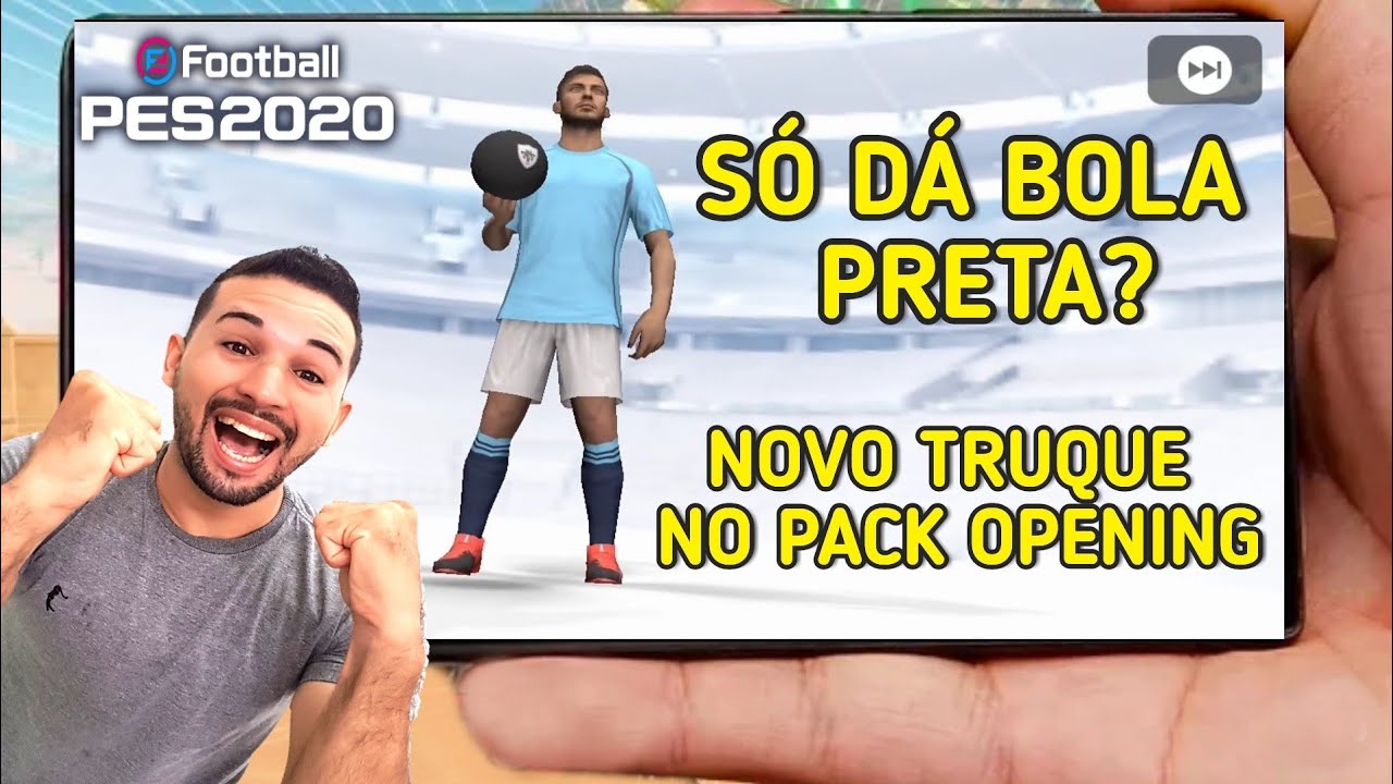 DESCOBRI UM M&Eacute;TODO PRA TIRAR BOLA PRETA NO PACK OPENING? SER&Aacute; QUE FUNCIONA NO  PES 2020 MOBILE?