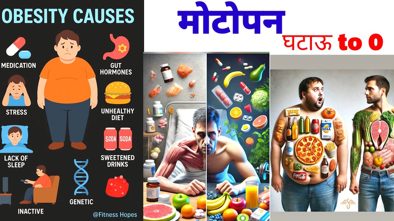 causes of obesity  overweight explained in nepali and it's prevention