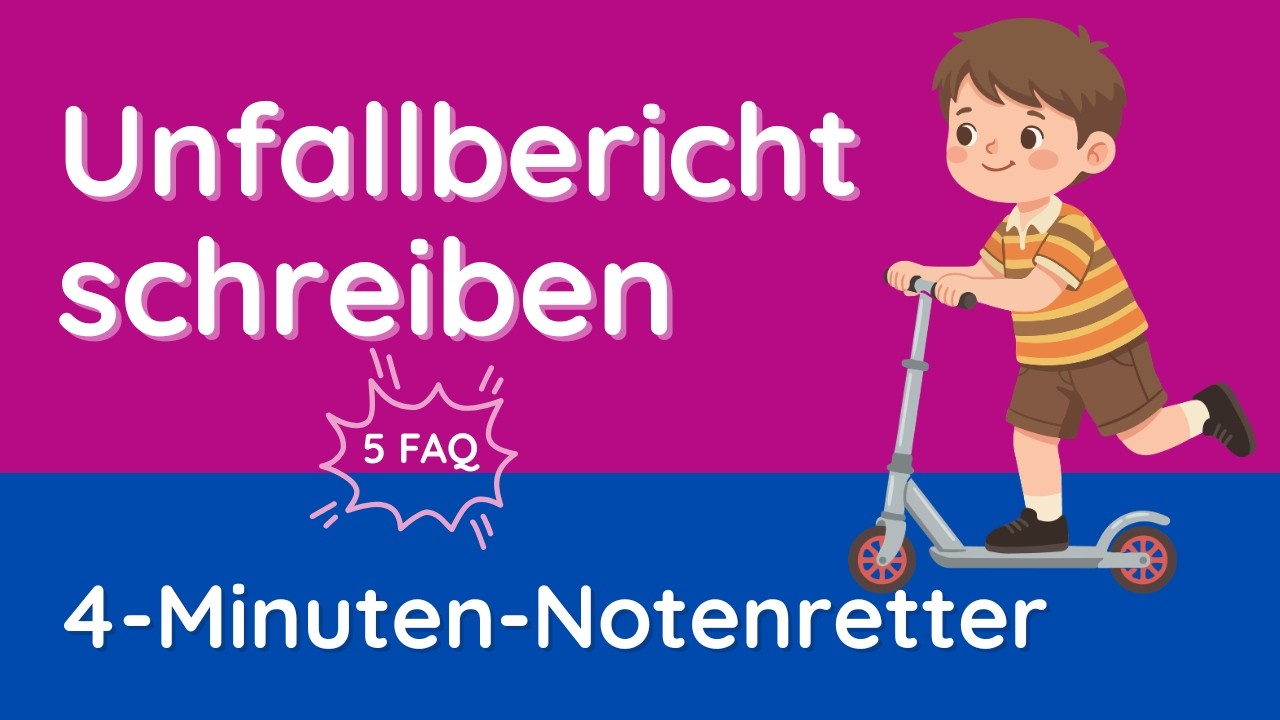 Unfallbericht schreiben ✅ die 5 wichtigsten Fragen