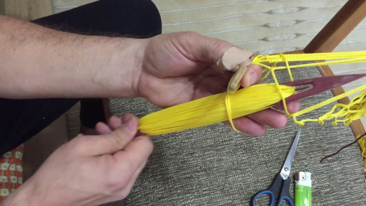 Mekik ile Pazar Filesi  Nasıl örülür 3.Bölüm. ( How to make market bag )
