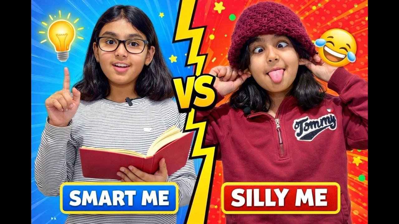 SMART Me 🧠 vs SILLY Me 🤪 Crazy Challenge! Who Wins? 😆| Kids Fun Video!!#smartkids #silly #challenge