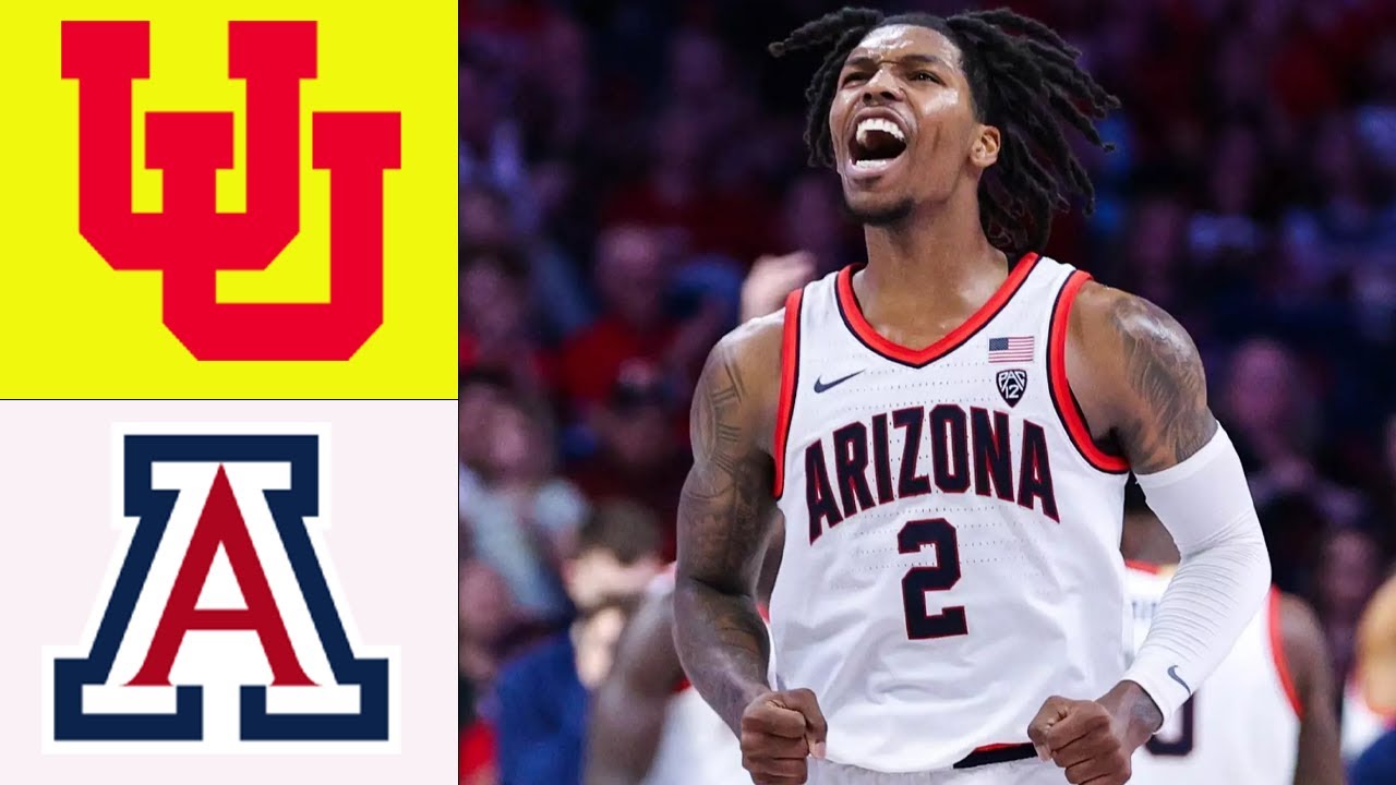 Обзор матча между командами Arizona Wildcats и Utah Utes в мужском студенческом баскетболе | Студ...