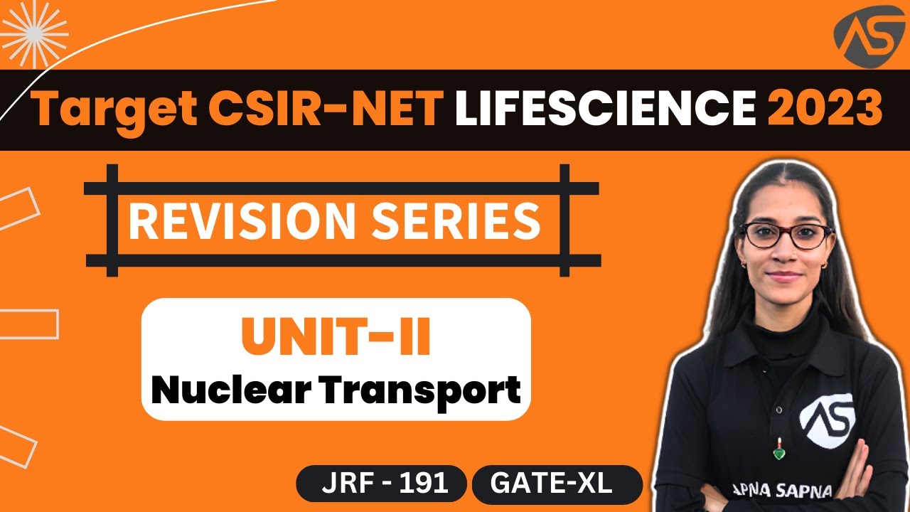 Nuclear Transport || Revision Series || CSIR-NET LIFESCIENCE 2023