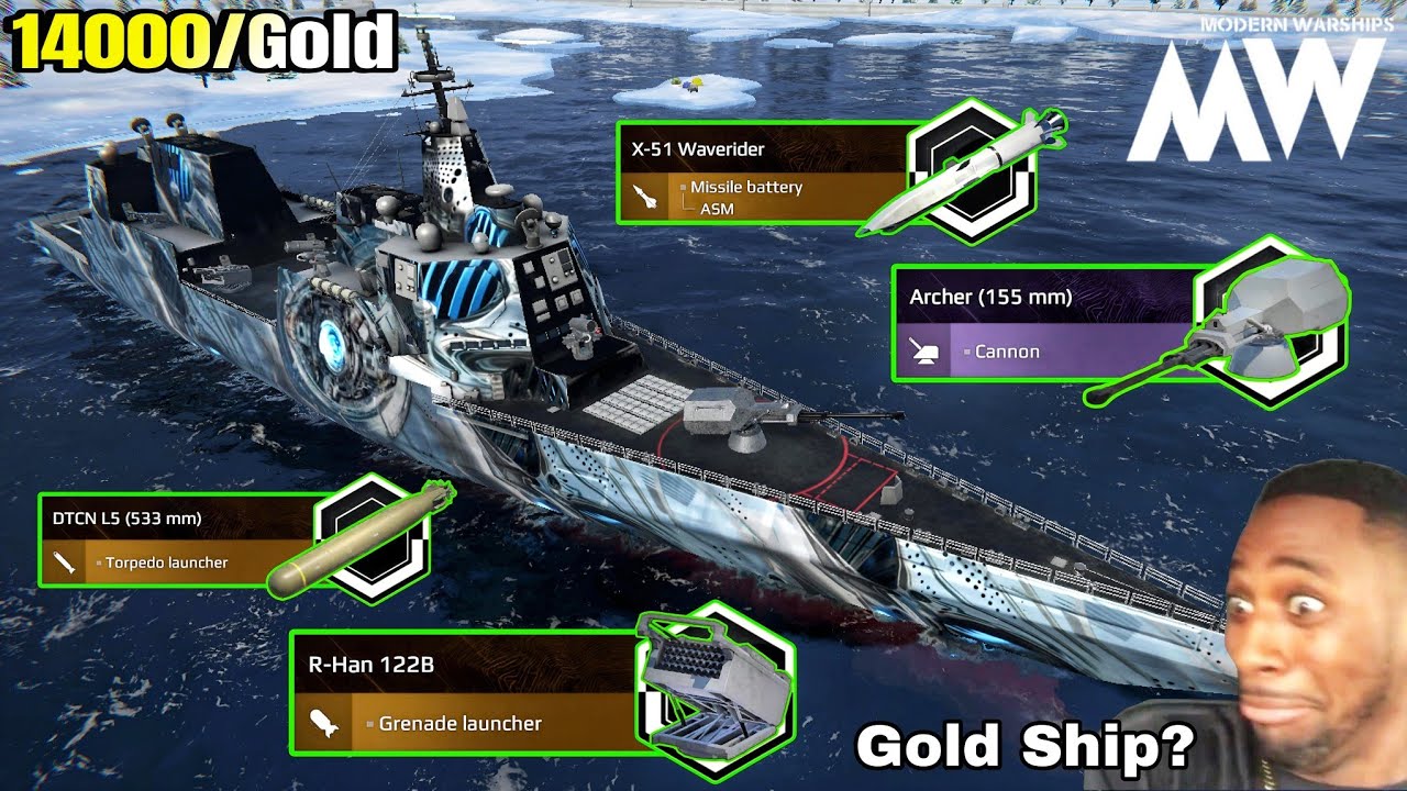 USS DDG(X) - Now Gold Ship 😅 Most Loaded Destroyer 🔥 Still Worth 💯 - Modern Warships 