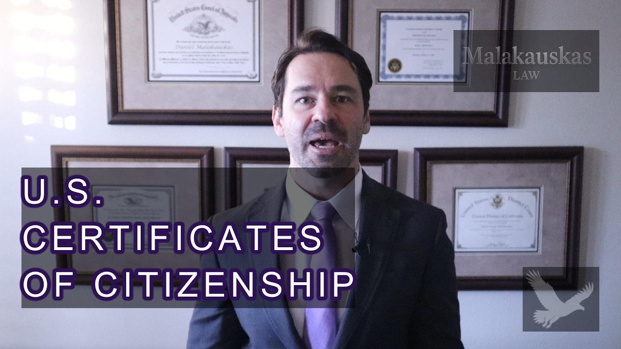 United States Certificate of Citizenship