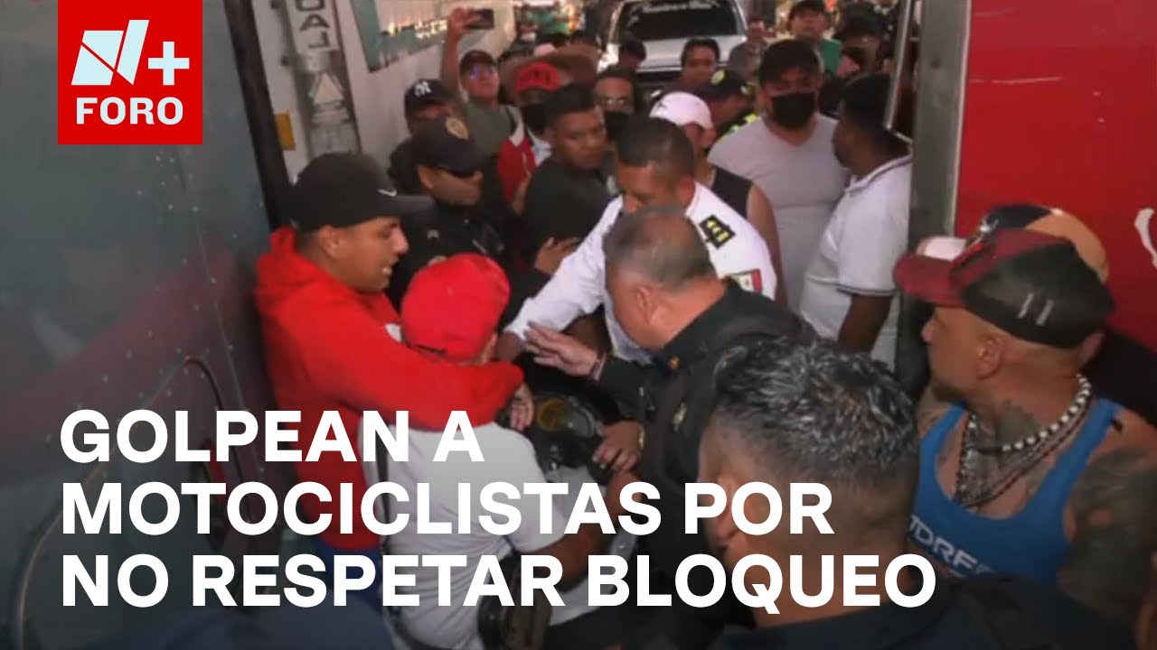 Bloqueo en Ermita Iztapalapa: Comerciantes golpean a motociclistas que no respetaron manifestación
