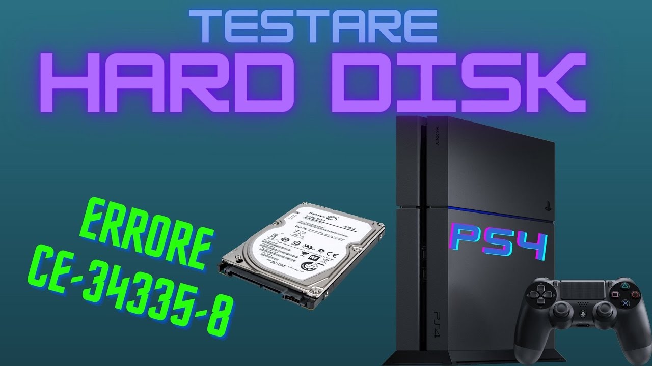 Come testare la salute dell'HARD DISK nella PS4 quando si verifica il codice errore della memoria