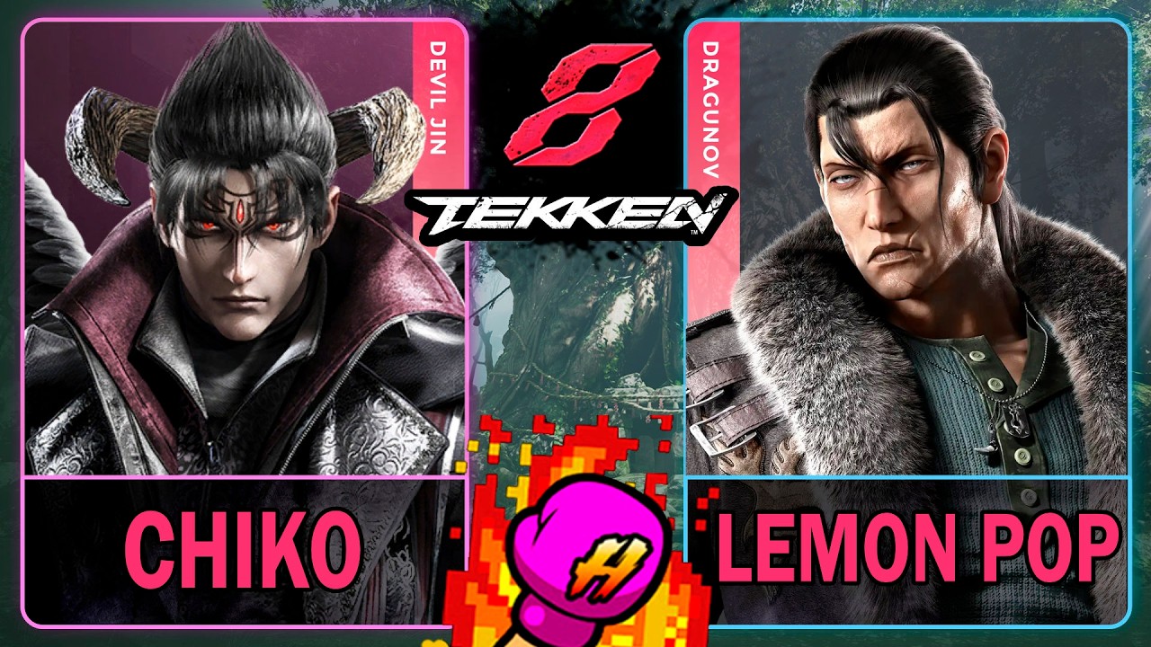 Tekken 8 Chiko (DEVIL JIN) VS Lemon Pop (DRAGUNOV)🥊 鉄拳8🥊4K 60ᶠᵖˢ🥊T8🥊TK8 #tekken