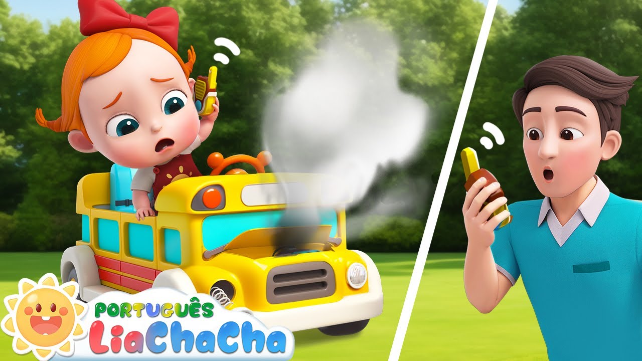 LiaChaCha em Português ☀️ A Roda do Ônibus Quebrado | Música Infantil & Clássico Infantil