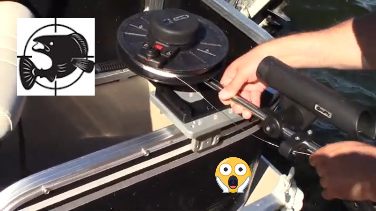 Portable Downrigger Mount for Pontoon Boats Non-destructive