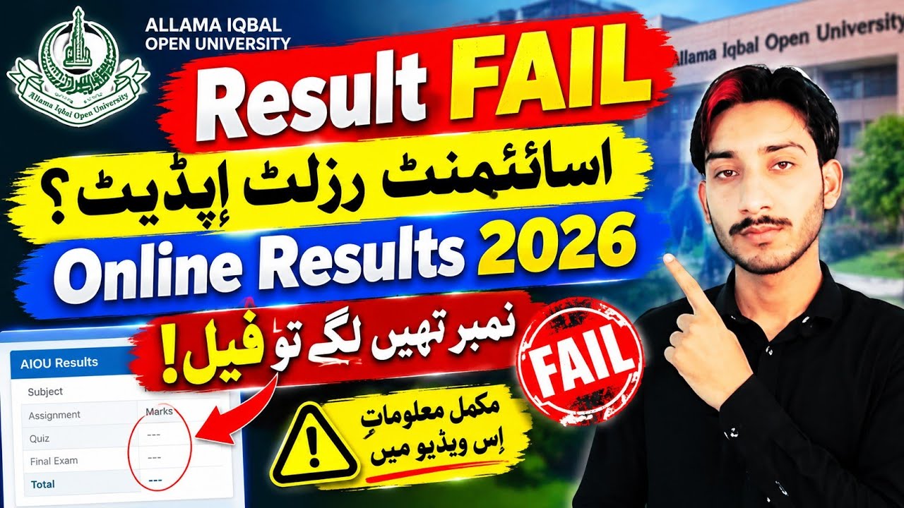 AIOU Results Fail 2026 | AIOU Assignment Results Update 2026 | AIOU Marks Update | The AIOU 