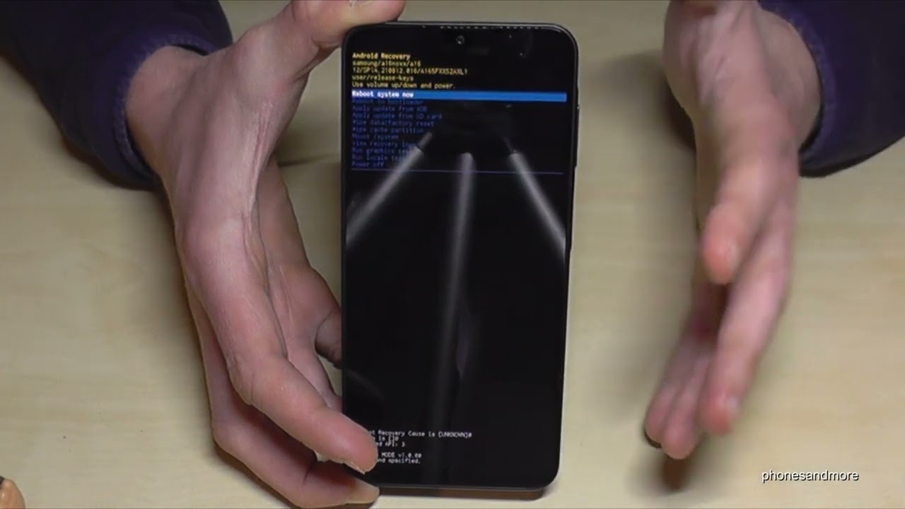 Samsung Galaxy A16: How to make a factory data reset (hardreset) with the buttons?