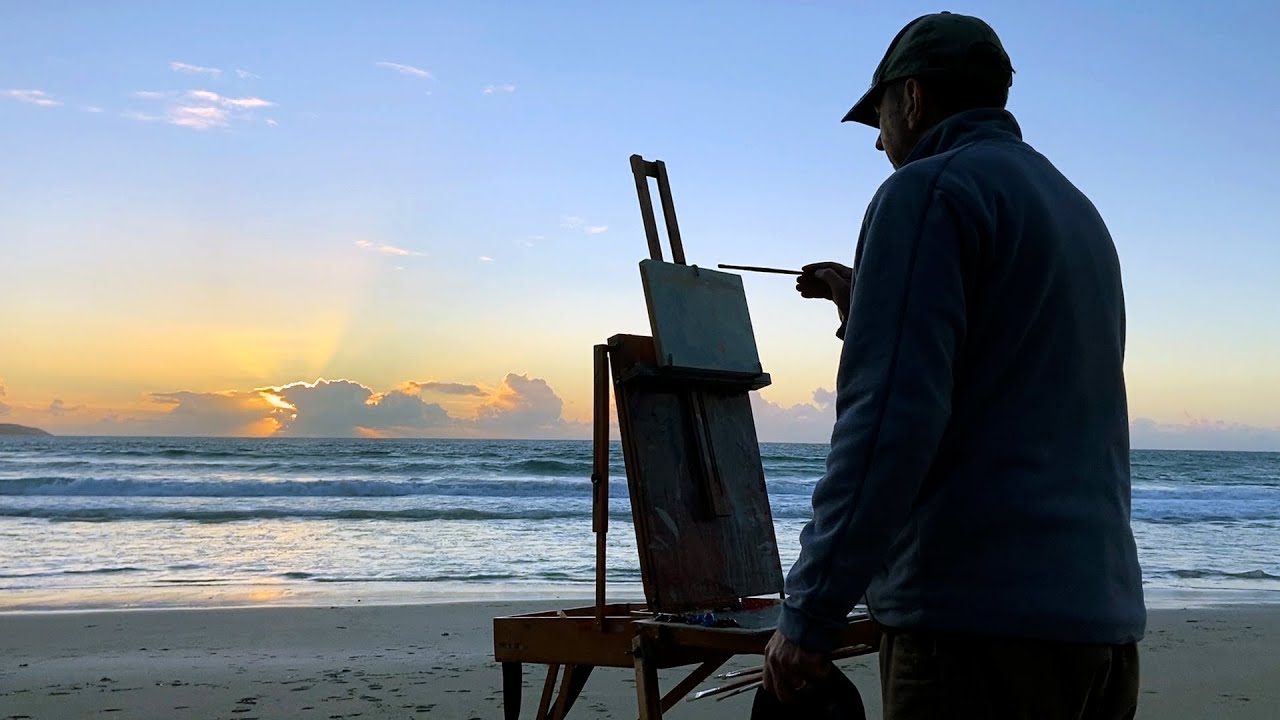 Painting Outdoors | En Plein Air at Sunset