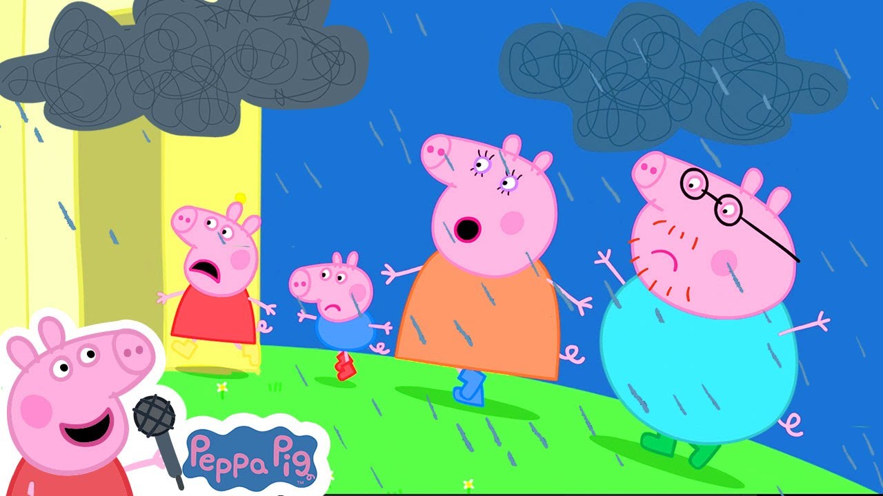 Rain Rain Go Away Song | Peppa Pig Songs | Nursery Rhymes + Kids Songs