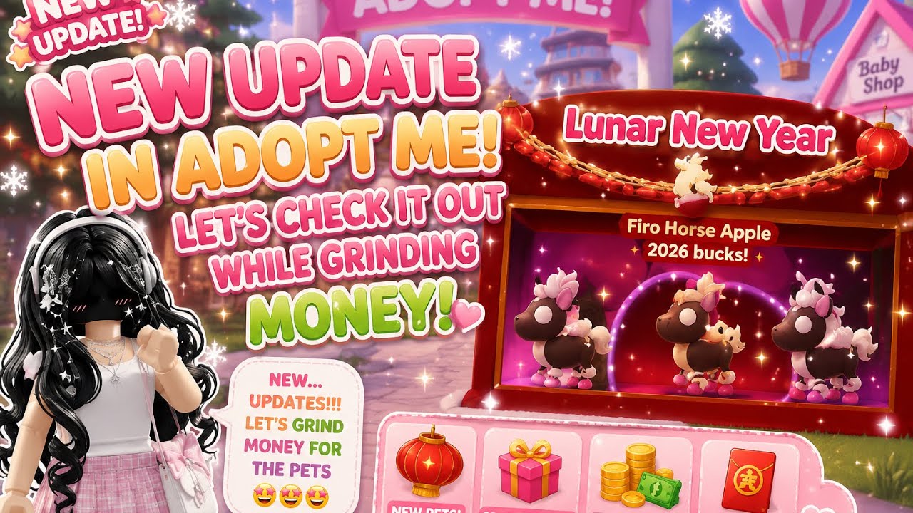 New update in adopt meee lets check it out while grinding money!!#loves #viral #fyp #adoptme #update