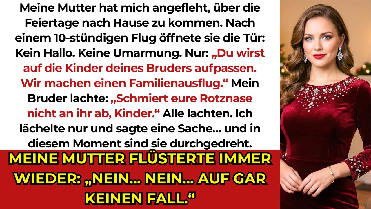Meine Mutter ließ mich zu den Feiertagen heimfliegen – dann sollte ich babysitten, sie verreisten