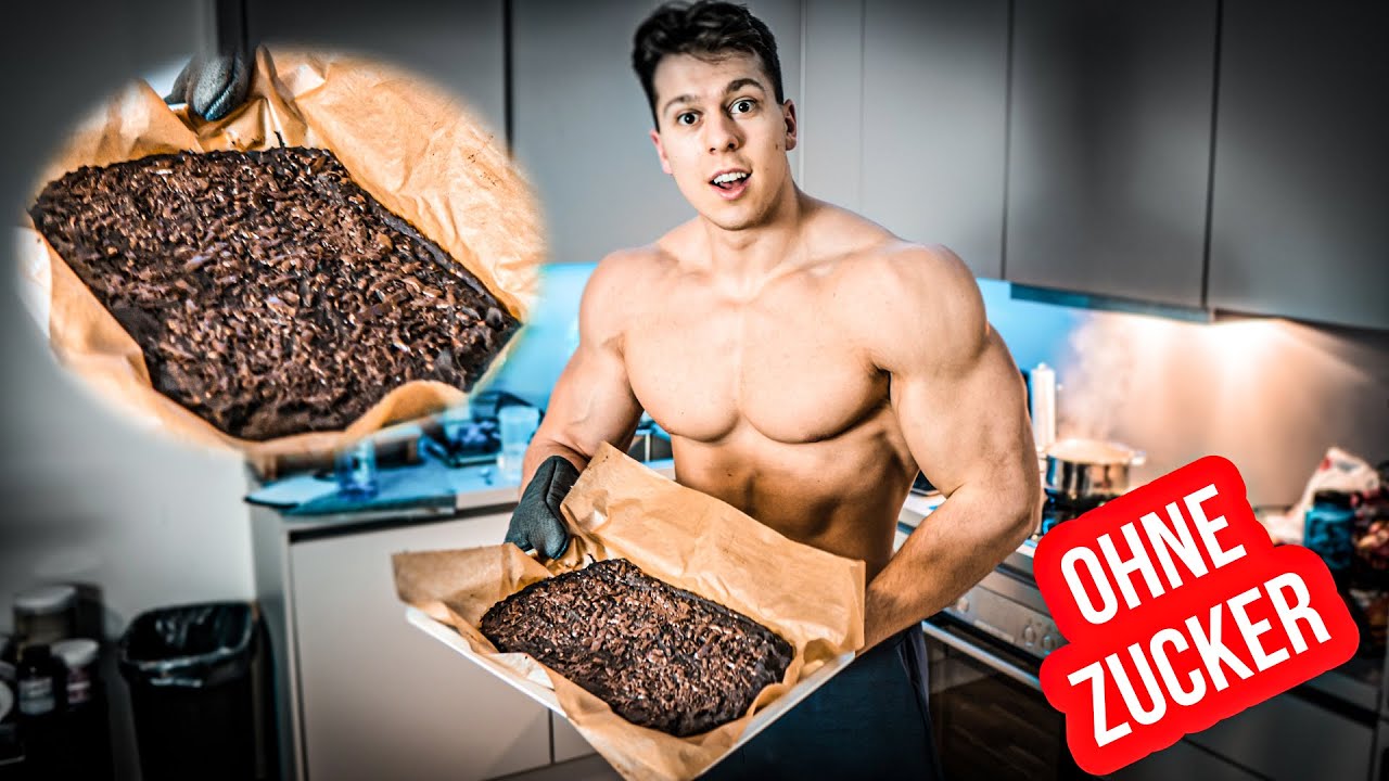 Riesen Protein Brownie ohne Mehl & Zucker! (Mega lecker und vegan)