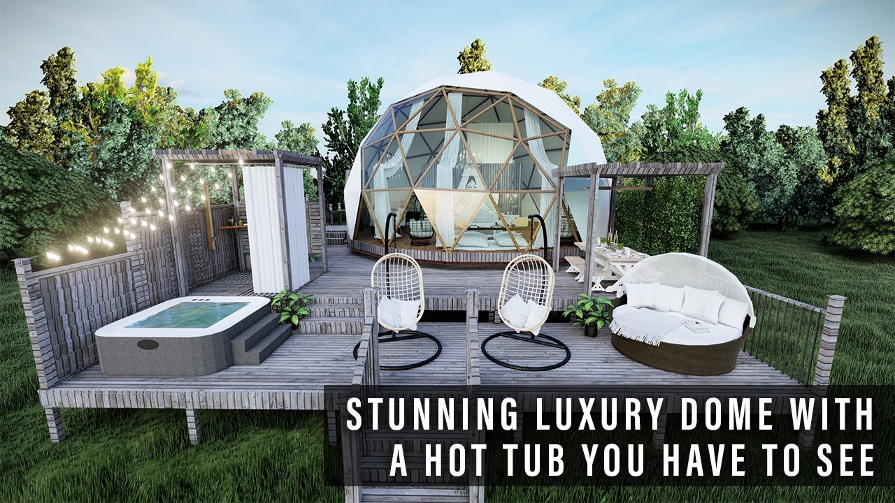 Stunning Luxury Dome With A Hot Tub You Have To See