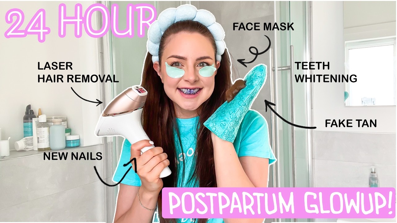 24-Hour Glow Up Transformation ! Extreme Postpartum Glow Up | ad