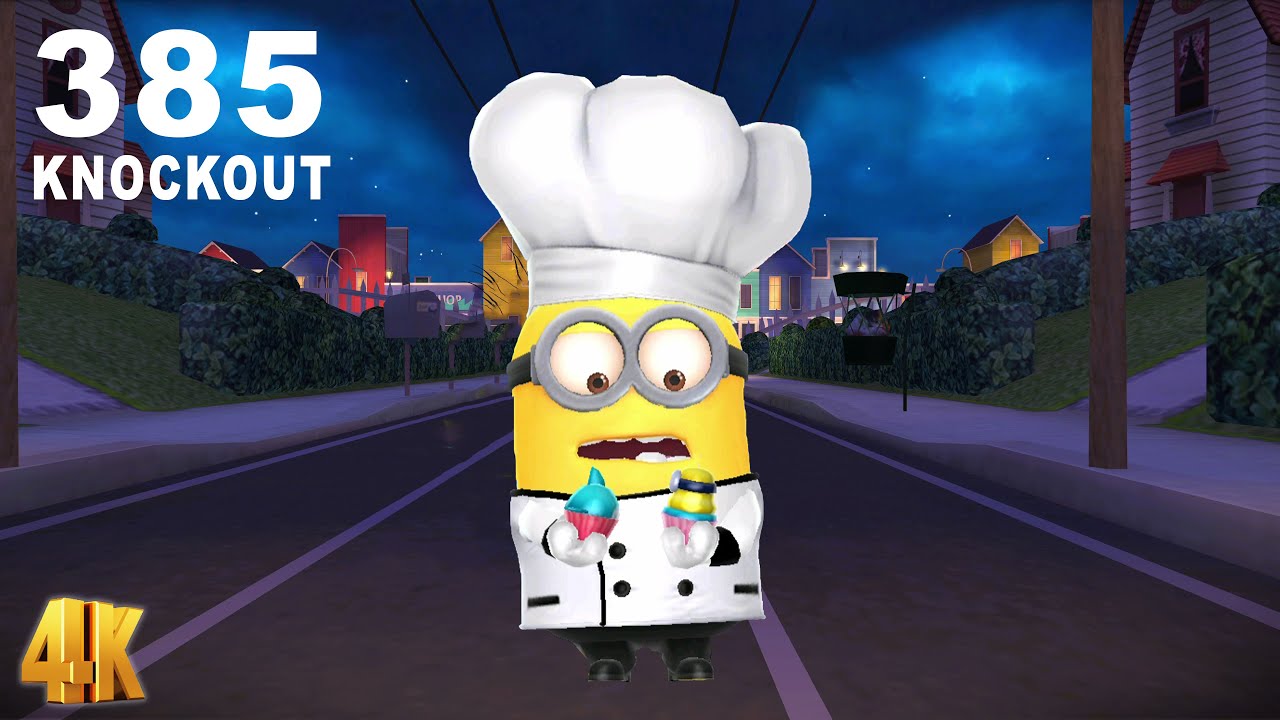 Despicable Me: Minion Rush Gameplay (PC UHD) [4K60FPS] - Baker Minion 385 Knockouts at Pier 12