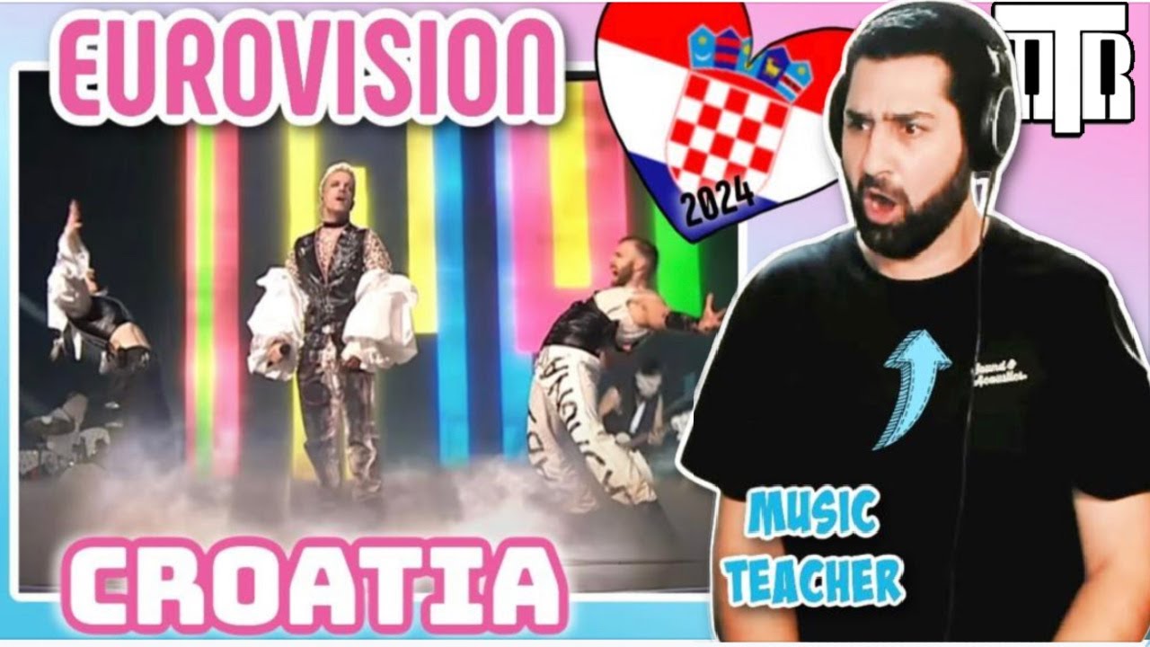 Croatia Eurovision 2024 Reactionalysis - Music Teacher Analyses Rim Tim Tagi Dim by Baby Lasanga