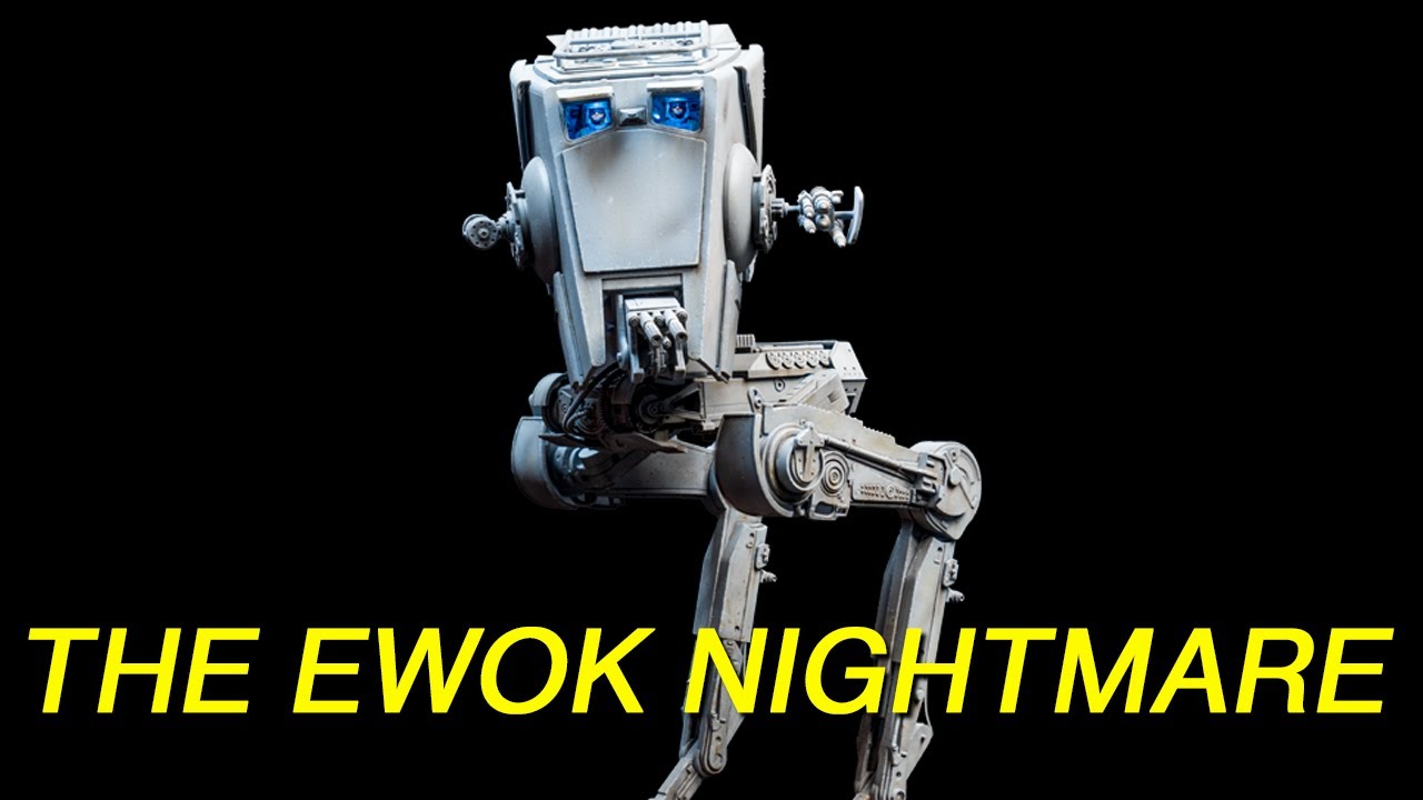 Bandai STAR WARS AT-ST 1/48 model kit - Full build, paint & weathering