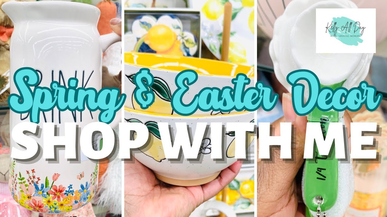 SPRING AND EASTER DECOR SHOP WITH ME