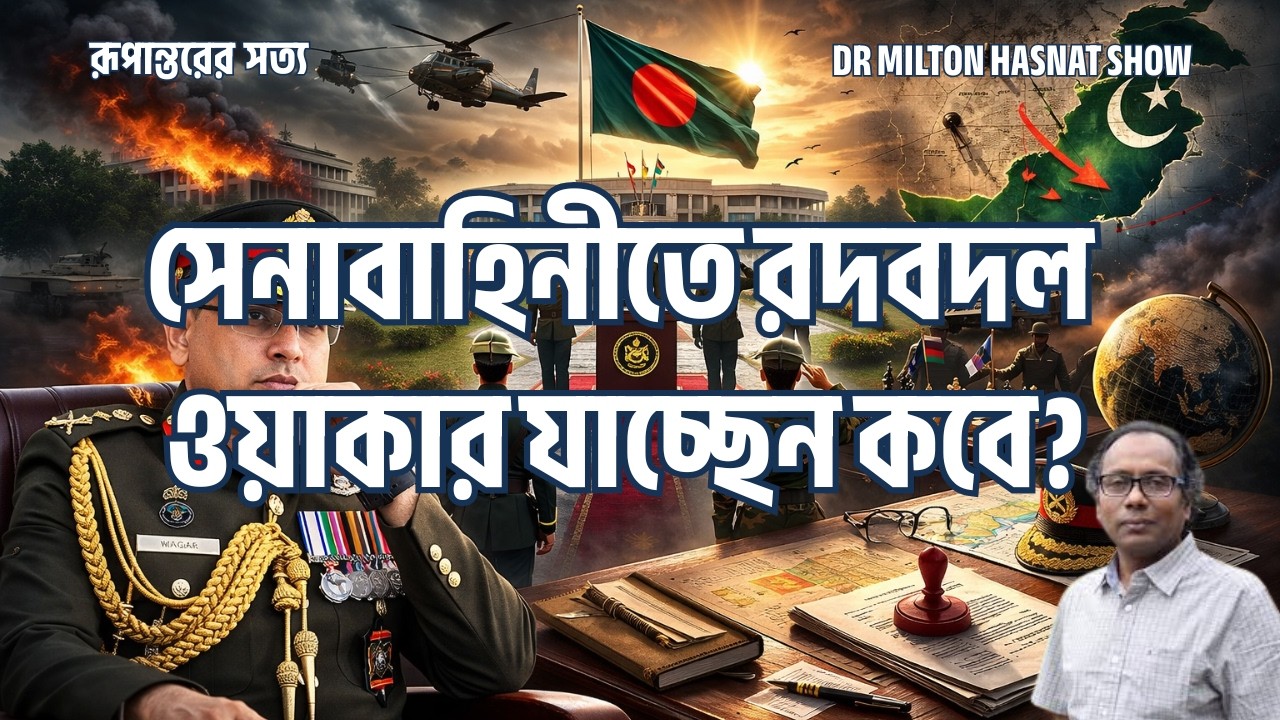 সেনাবাহিনীতে রদবদল | ওয়াকার যাচ্ছেন কবে? | খলিলের পক্ষবদল | DR MILTON HASNAT SHOW | রূপান্তরের সত্য