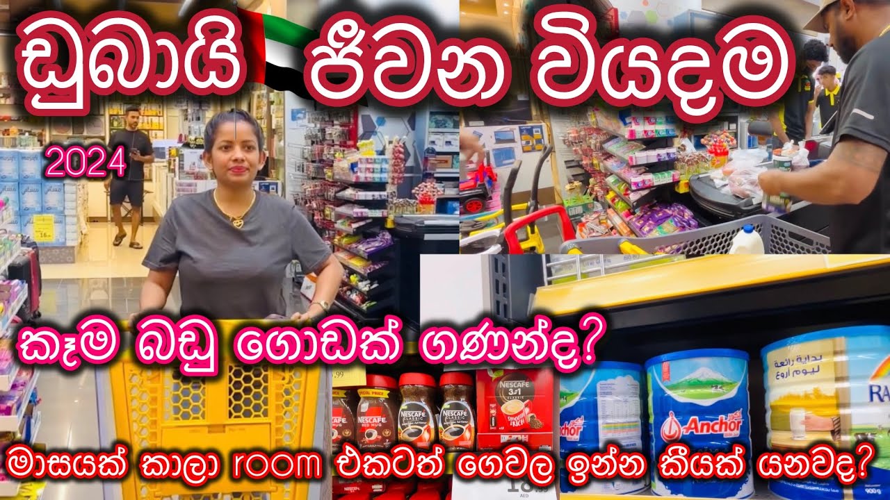 ඩුබායි වල ජීවන වියදම/ මාසයක් ජීවත් වෙන්න යන වියදම/කෑම වල ගණන්? @sldiario4462 #dubai #costofliving