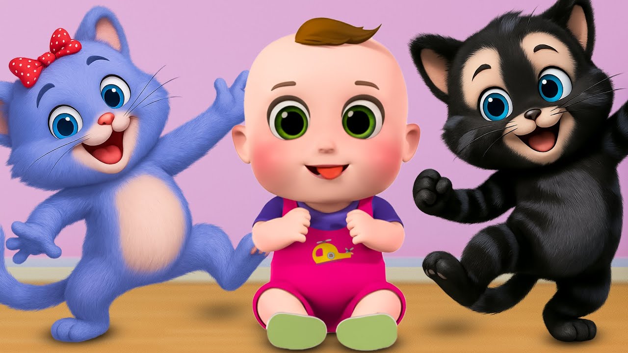 Dudi Dudi Dam Dam Dance | Dodi Dodi Dum Dum Kids Dance | Funny Kitten Kids Nursery Rhymes Song